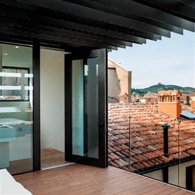 Porta exterior a prova d'huracà